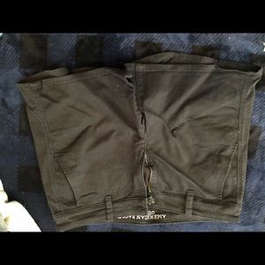 American Eagle black jean shorts